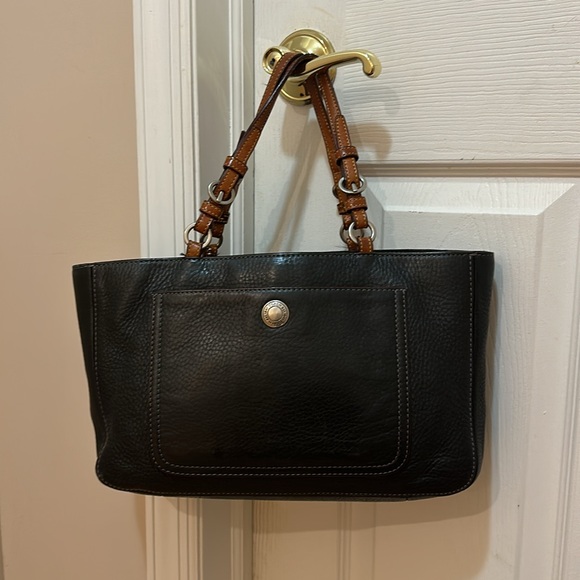 Vintage Coach Black Leather Bag - great size - Picture 9 of 10